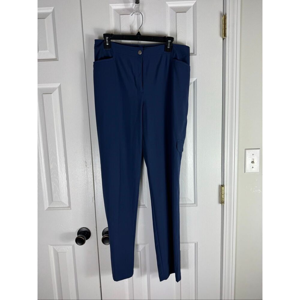 Weekends by Chicos Womens Navy Pants Size 1 Reg